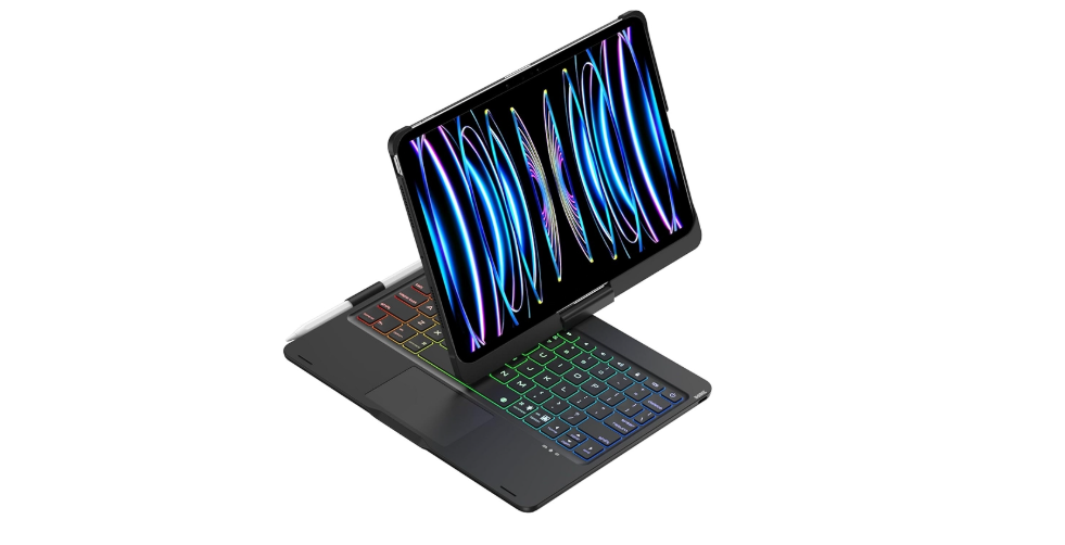 All-in-One iPad Pro Rotating Keyboard Case for Work and Play 